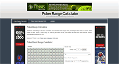 Desktop Screenshot of pokerhandrange.com